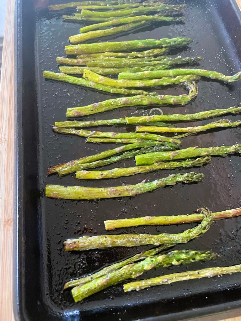 Roasted Asparagus using only 4 ingredients