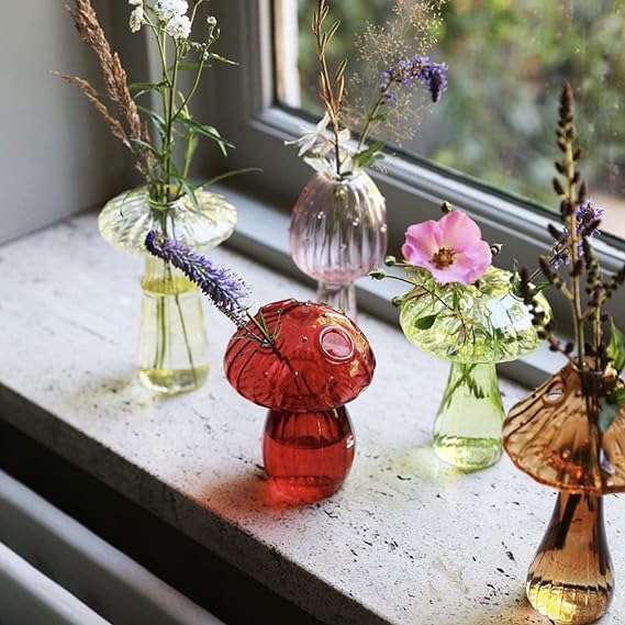 Decorative Mushroom Cute Flower Vase - gift ideas