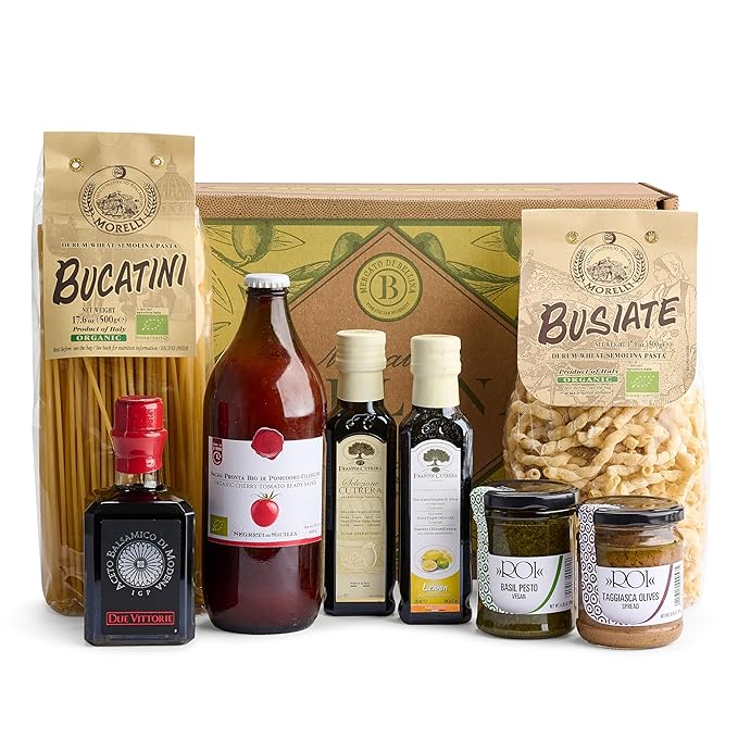 Make a delicious Italian dinner for your loved one with this gourmet gift basket